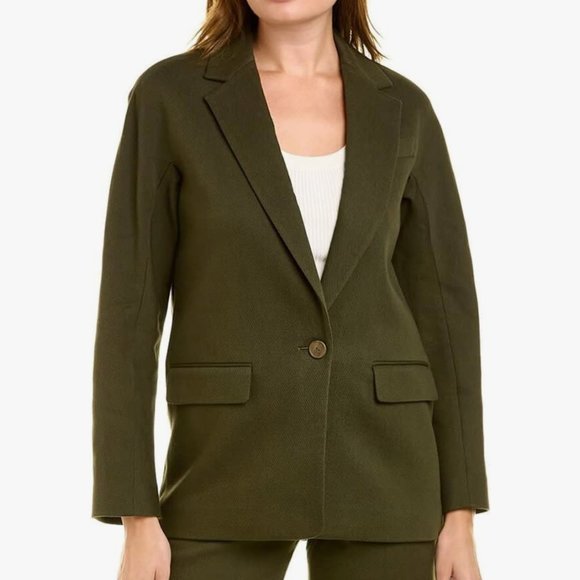 Vince Blazer Coat  (NWT small in Tuscan Olive Green) - Picture 1 of 7